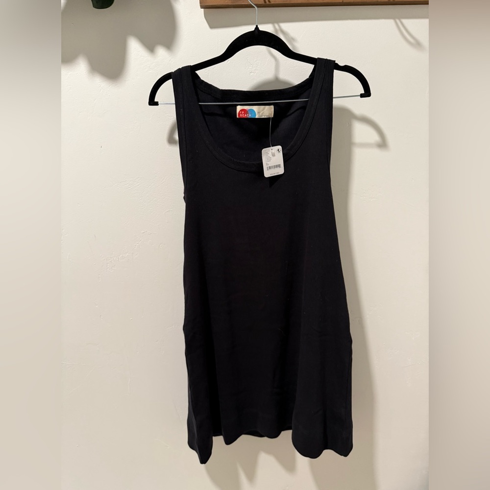 Free People Beach Black Midi Dress